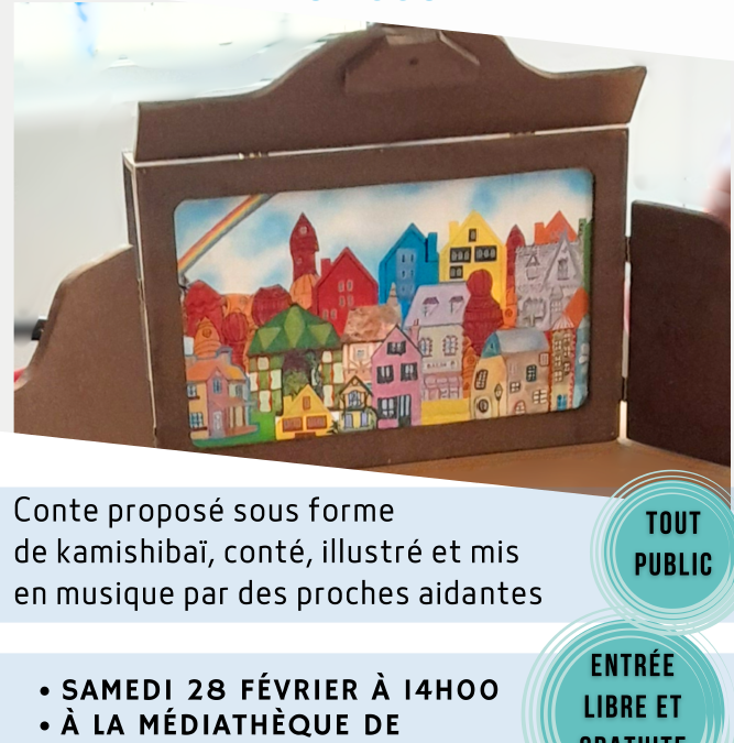 Représentation du Kamishibaï « la rue coupée » par des proches aidantes