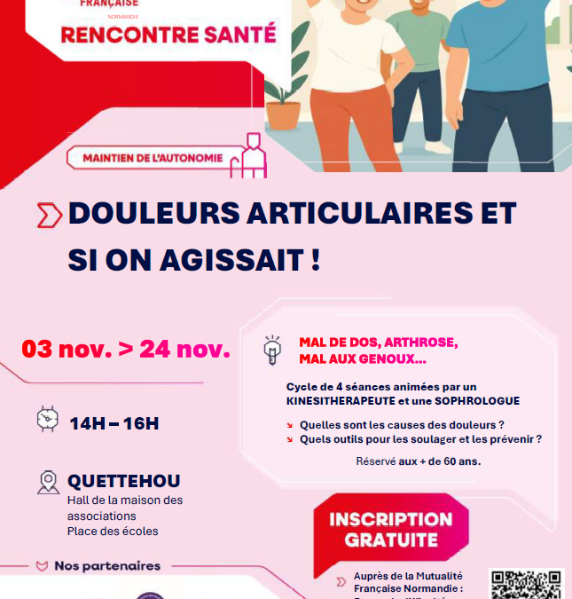 Douleurs articulaires, si on agissait !
